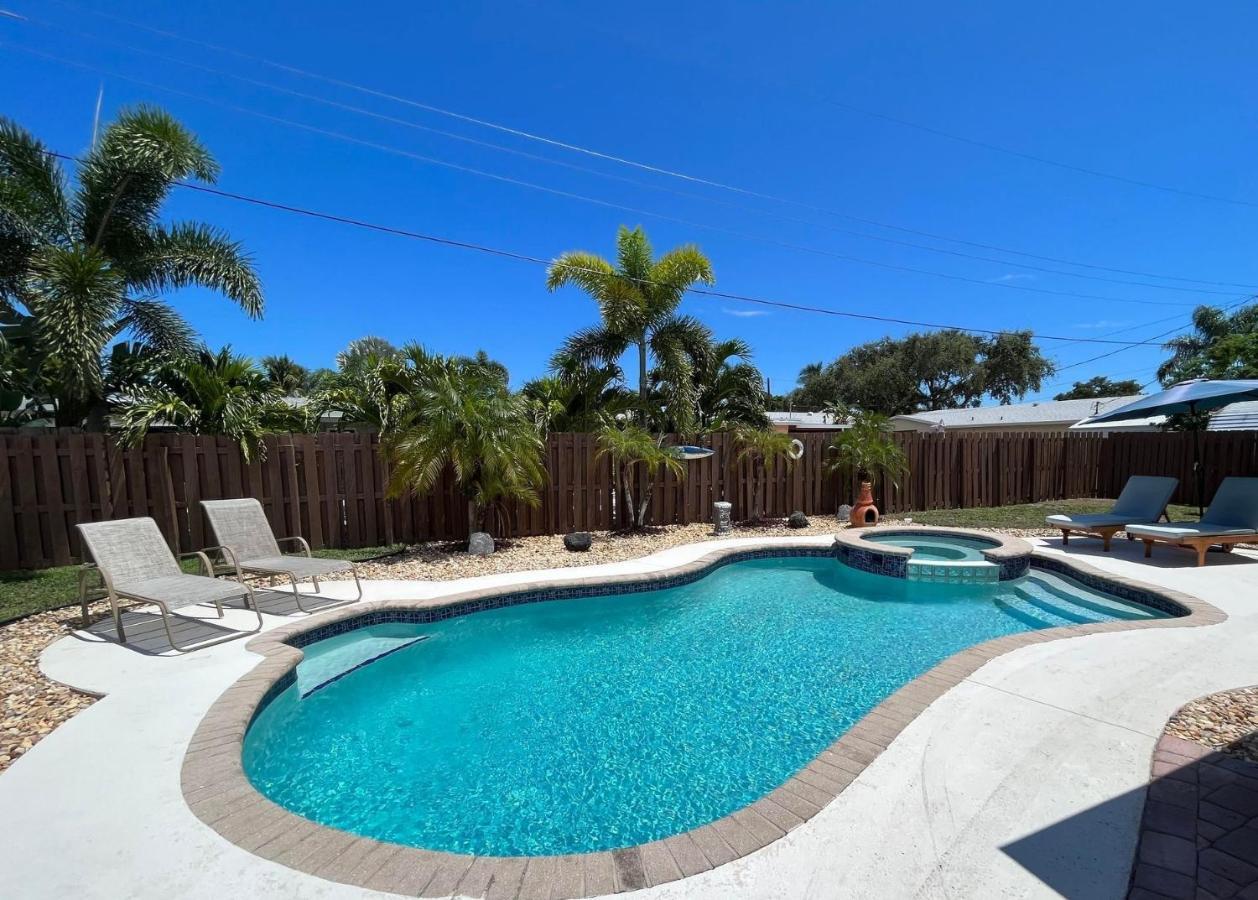 Paradise 4 Min To The Beach With Private Heated Pool เดียร์ฟีลด์บีช ภายนอก รูปภาพ