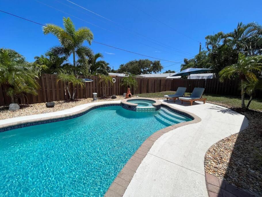 Paradise 4 Min To The Beach With Private Heated Pool เดียร์ฟีลด์บีช ภายนอก รูปภาพ