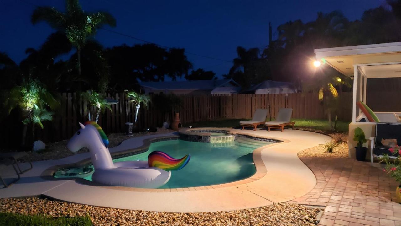 Paradise 4 Min To The Beach With Private Heated Pool เดียร์ฟีลด์บีช ภายนอก รูปภาพ